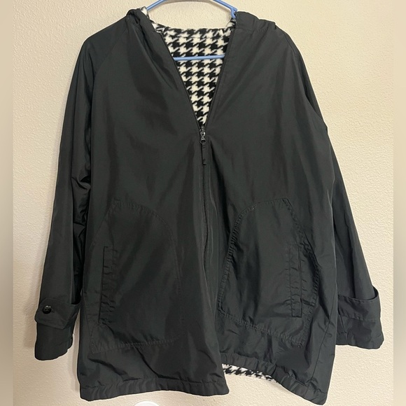 Reversible Houndstooth Fleece Jacket - Picture 2 of 3